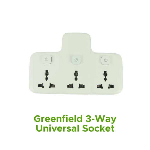GREENFIELD 3 WAY UNIVERSAL SOCKET