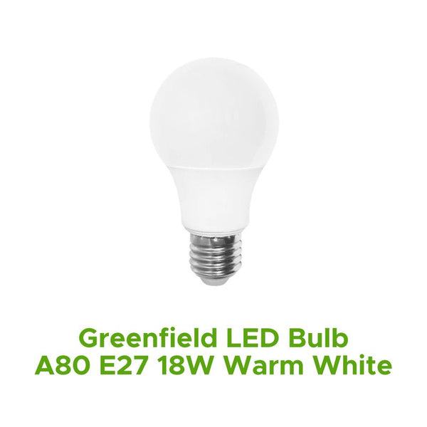 GREENFIELD LED BULB A80 E27 18W WARM WHITE