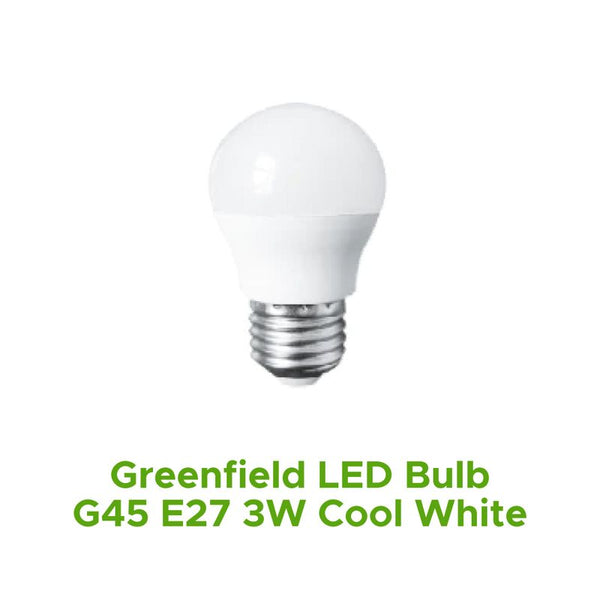 GREENFIELD LED BULB G45 E27 3W COOL WHITE