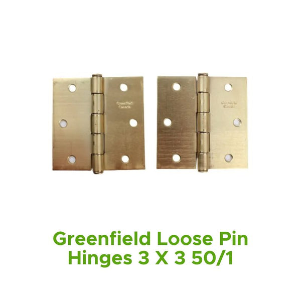Greenfield Loose Pin Hinges 3 X 3 50/1