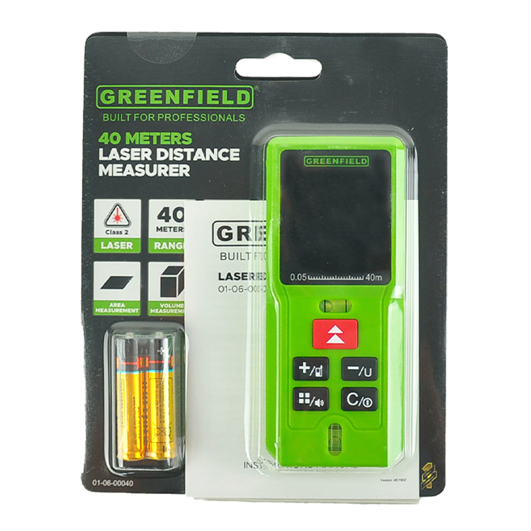 Greenfield Laser Distance Measurer 40M