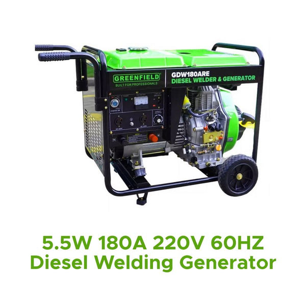 5.5w 180a 220v 60hz Diesel Welding Generator