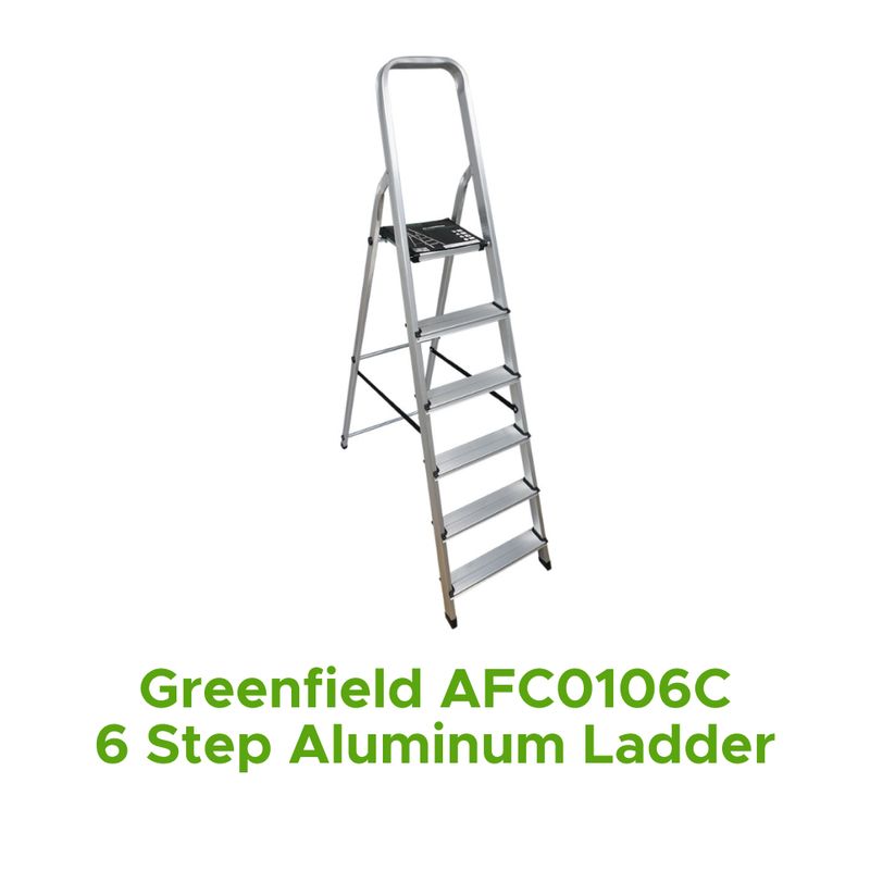 GREENFIELD AFC0106C 6 STEP ALUMINUM LADDER