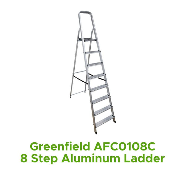 GREENFIELD AFC0108C 8 STEP ALUMINUM LADDER