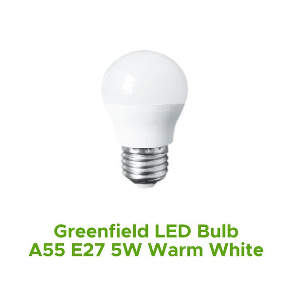 GREENFIELD LED BULB A55 E27 5W WARM WHITE