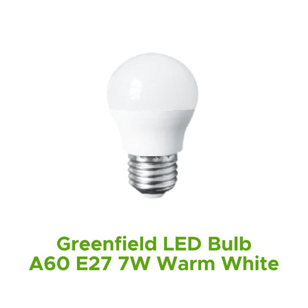 GREENFIELD LED BULB A60 E27 7W WARM WHITE