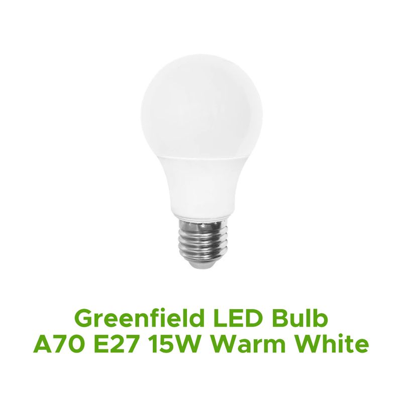 GREENFIELD LED BULB A70 E27 15W WARM WHITE