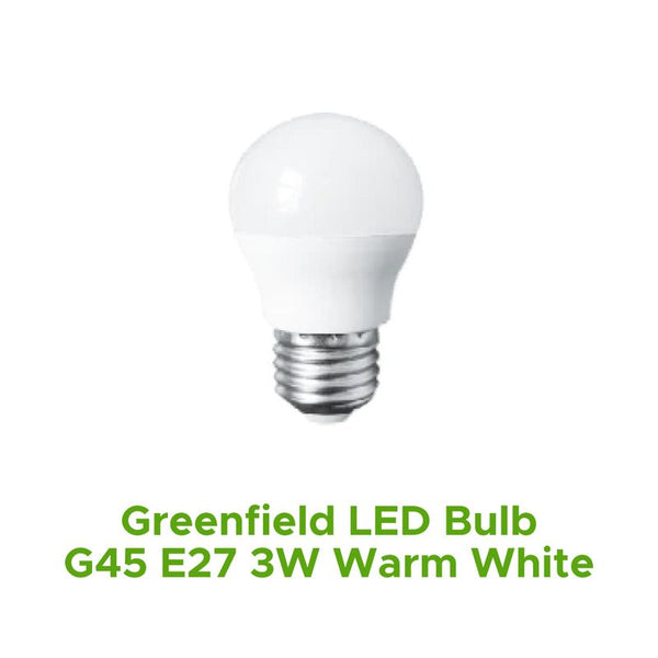 GREENFIELD LED BULB G45 E27 3W WARM WHITE