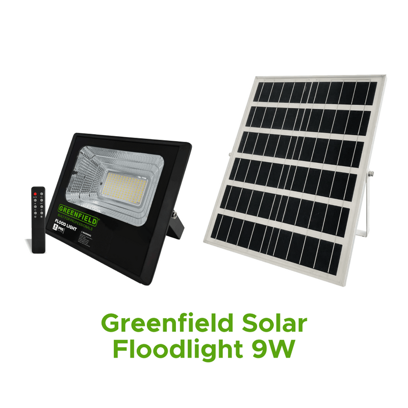 GREENFIELD SOLAR FLOODLIGHT 9W