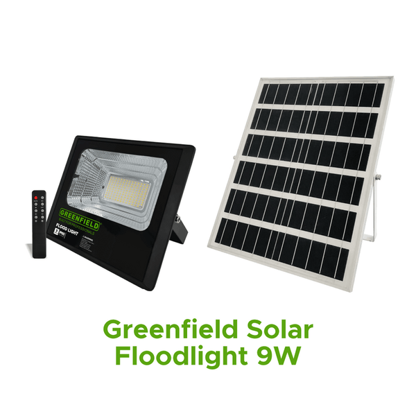 GREENFIELD SOLAR FLOODLIGHT 9W