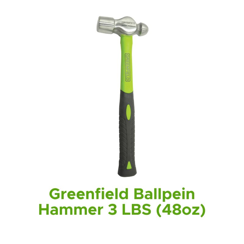 Greenfield Ballpein Hammer 3lbs (48oz)