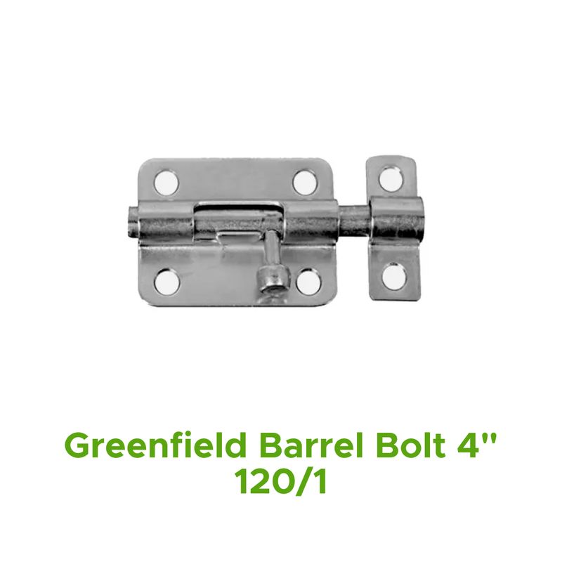 Greenfield Barrel Bolt 4" 120/1