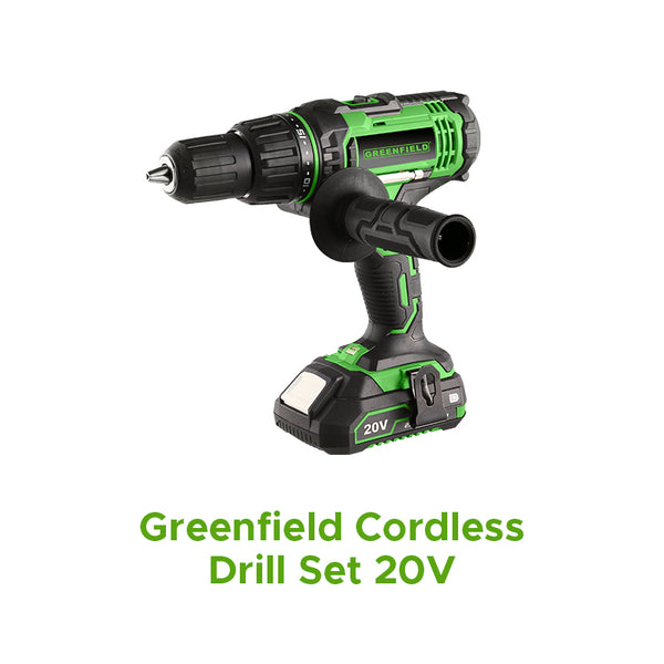 Greenfield Cordless Drill Set 20V