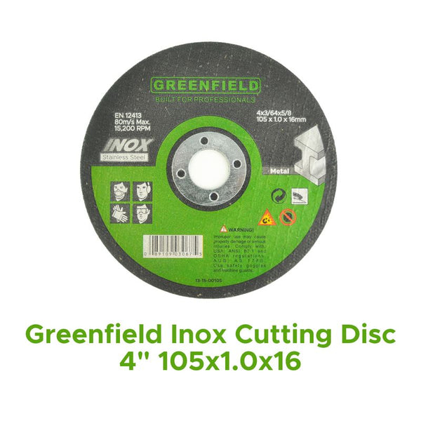 Greenfield Inox Cutting Disc 4" 105x1.0x16