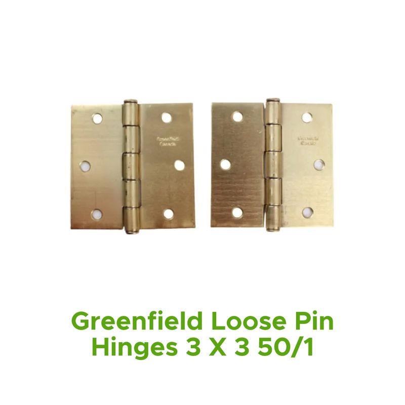 Greenfield Loose Pin Hinges 3 X 3 50/1