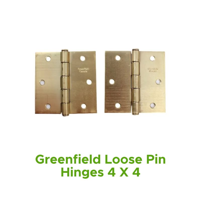 Greenfield Loose Pin Hinges 4 X 4