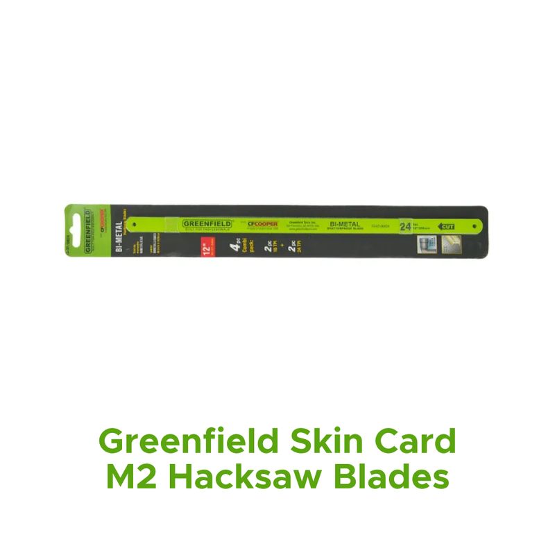 Greenfield Skin Card M2 Hacksaw Blades