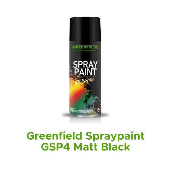 Greenfield Spraypaint GSP4 Matt Black