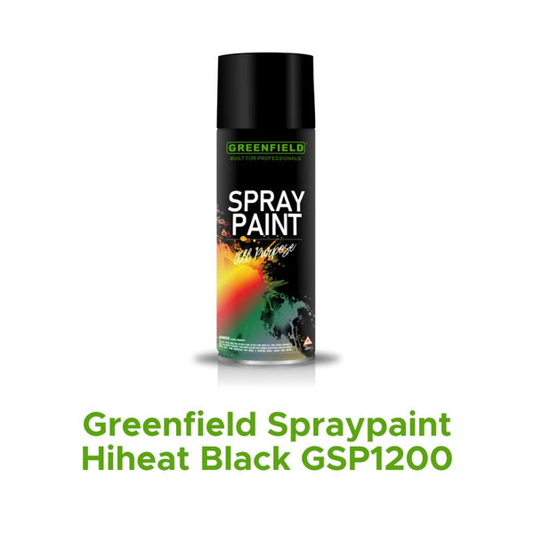 Greenfield Spraypaint Hiheat Black GSP1200