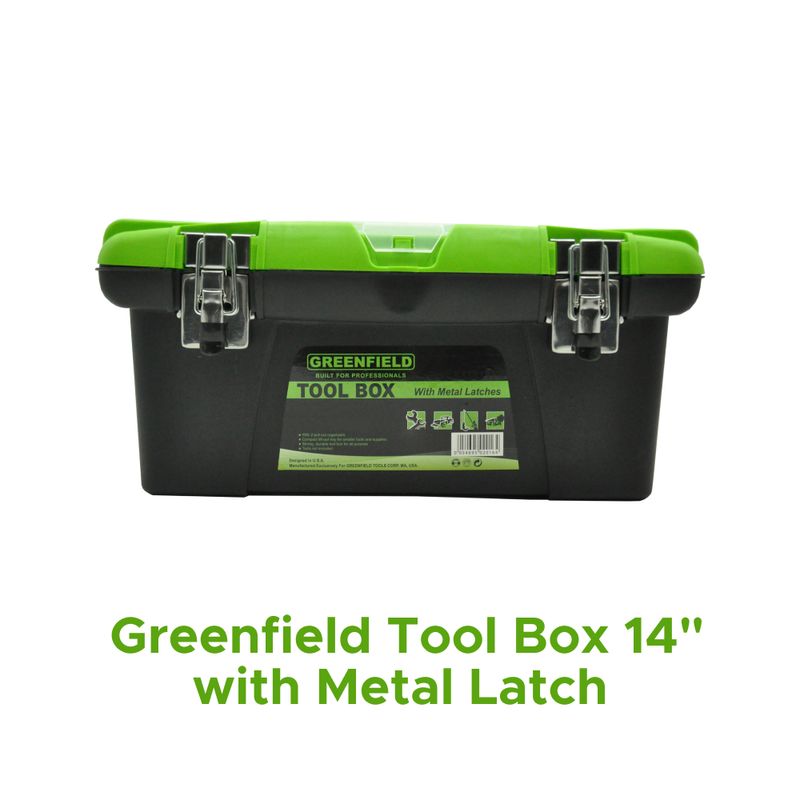 Greenfield Tool Box 16" with Metal Latch